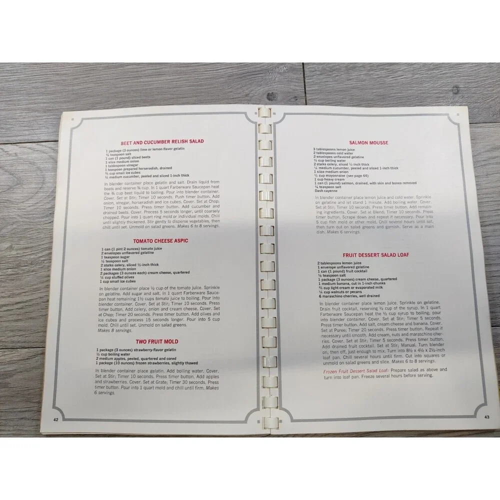 Vintage Farberware Electronic Blender #284 Manual Recipe Book-Cookbook
